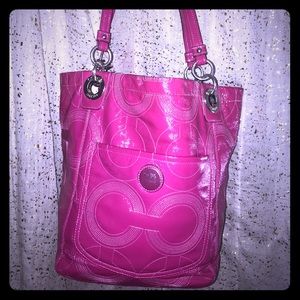 Coach patent leather tote— beautiful bag!